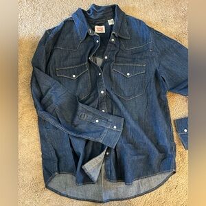 Levi's Dark Blue Denim Shirt jacket